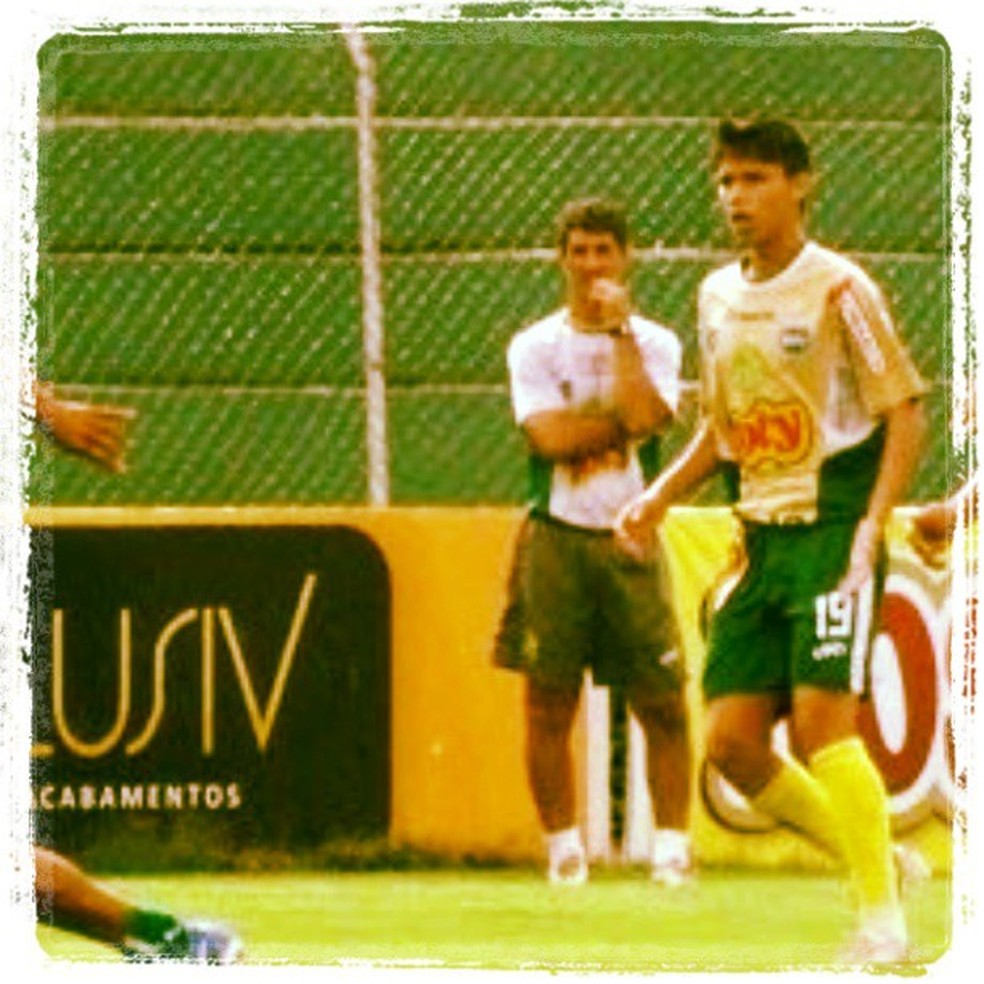 Luiz Araújo durante treinamento pelo Mirassol — Foto: Reprodução/Instagram