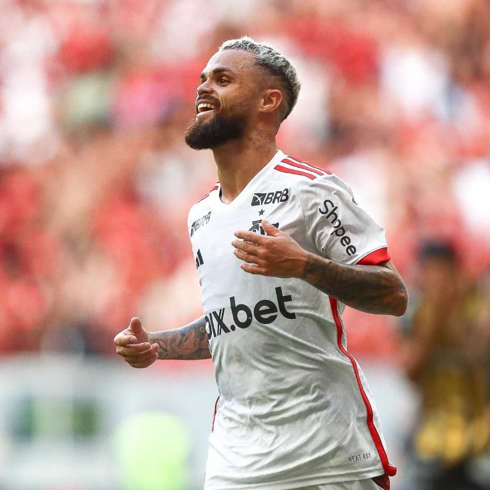 Michael comemora um gol pelo Flamengo