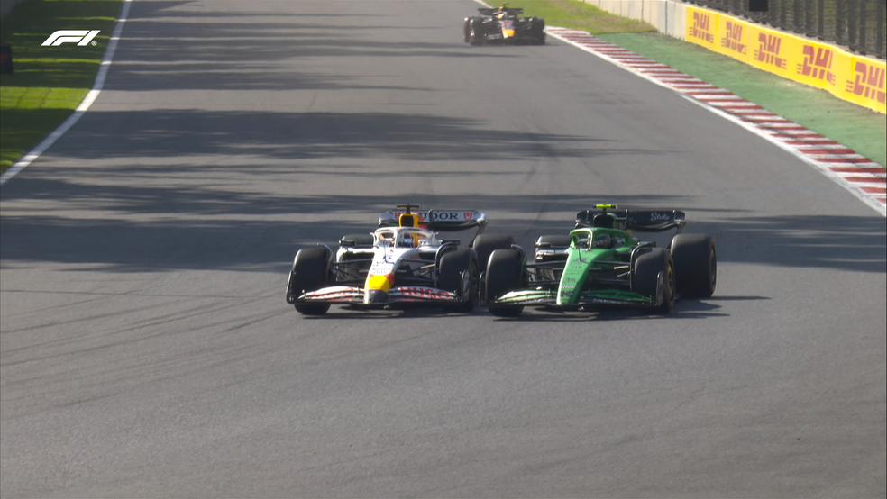 Bortoleto ultrapassa Hadjar e assume 10º lugar no GP do México — Foto: Reprodução/Redes sociais