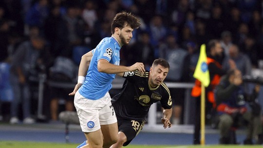 Kvaratskhelia, da Geórgia, vira disputa entre Napoli e PSG