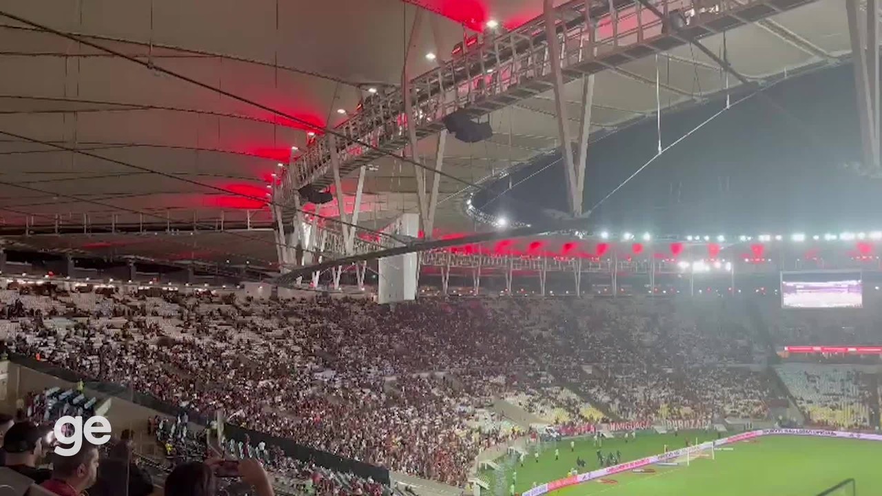 Torcida do Flamengo protesta contra Braz e Landim, e reage à escalação no Maracanã
