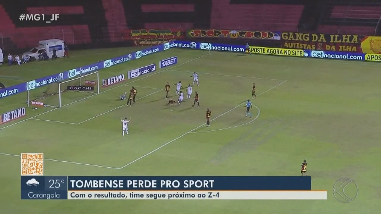 Veja os gols de Sport 3 x 2 Tombense, pela Série B
