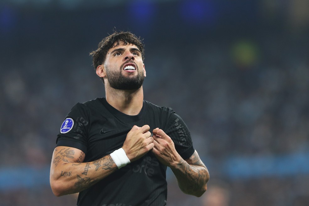 Yuri Alberto - Racing x Corinthians Sul-Americana 2024 — Foto: Daniel Jayo/Getty