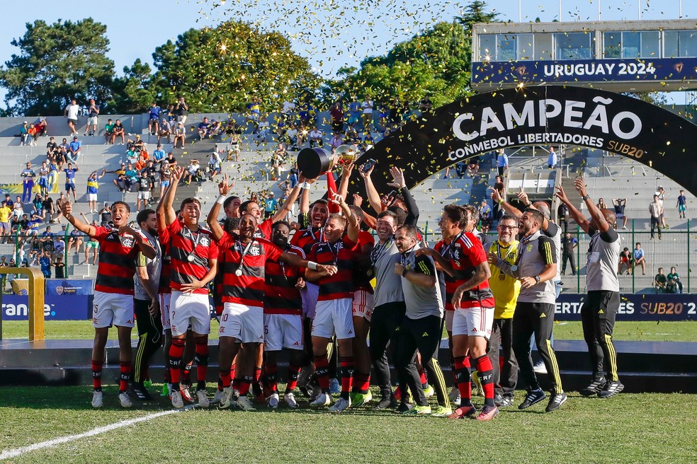 Flamengo é campeão da Libertadores Sub-20 — Foto: Conmebol