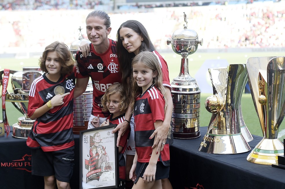 filipe luis, flamengo, maracanã — Foto: Alexandre Loureiro/AGIF