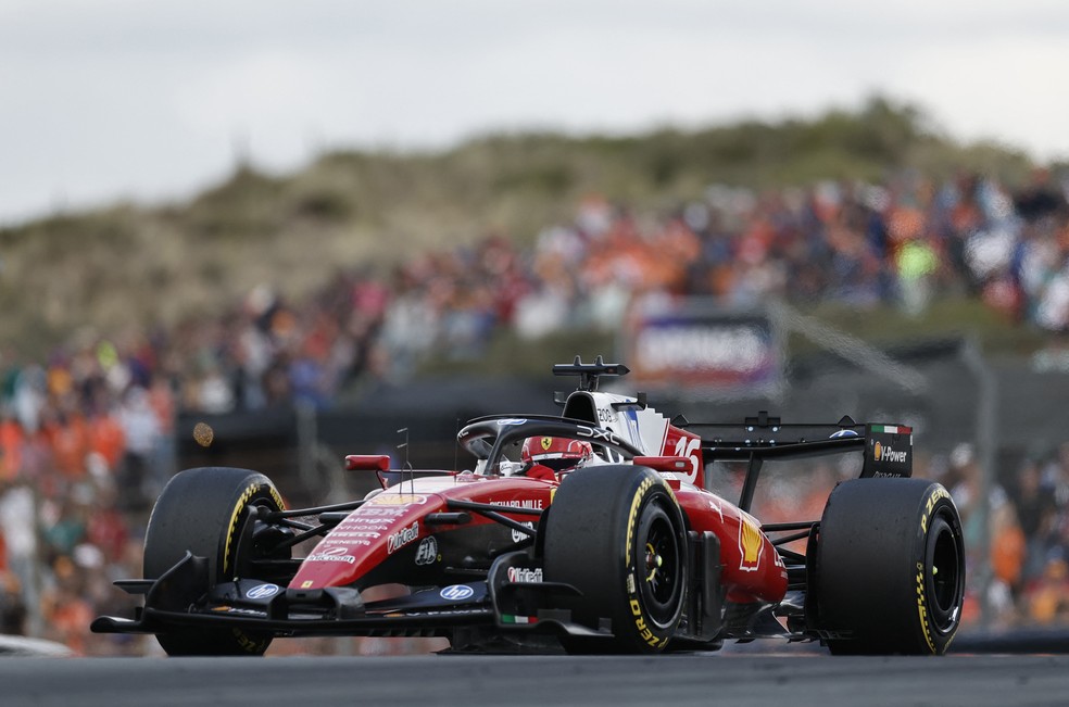Charles Leclerc no GP da Holanda de F1 2026 — Foto: Benoit Tessier/Rueters