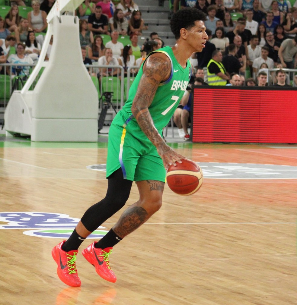 Didi Louzada foi um dos destaques do Brasil no jogo amistoso contra a Eslovênia — Foto: Divulgação / CBB