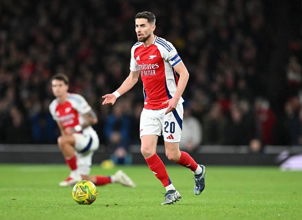 Jorginho em ação pelo Arsenal — Foto: Arquivo Pessoal