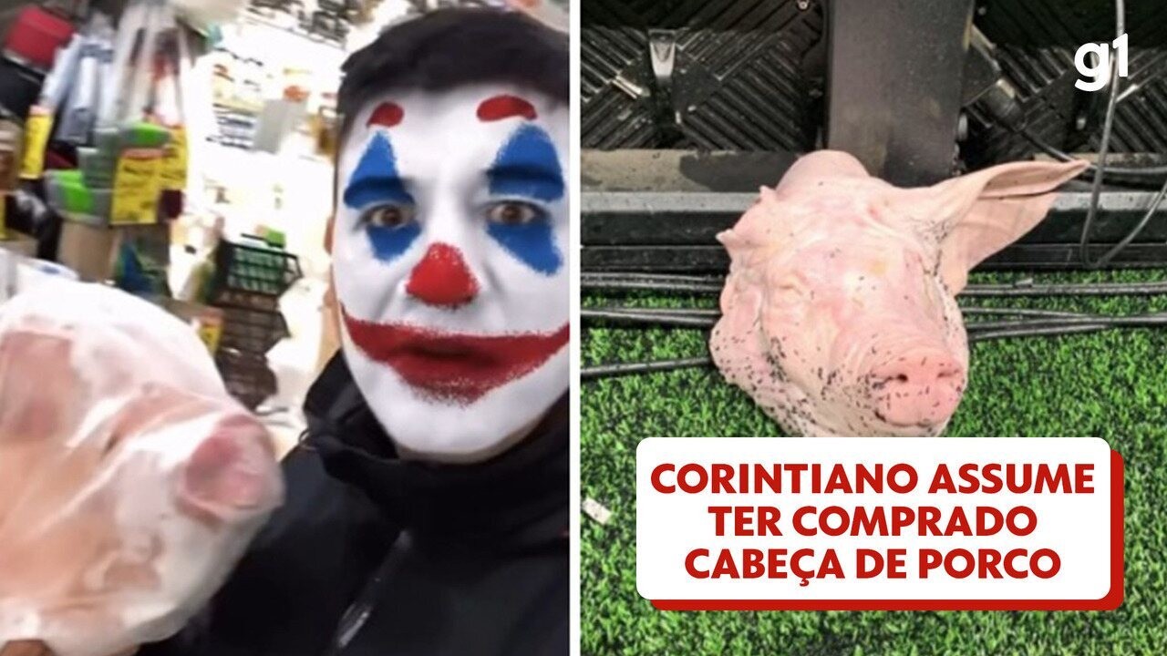 Torcedor corinthiano condenado por atirar cabeça de porco em clássico.