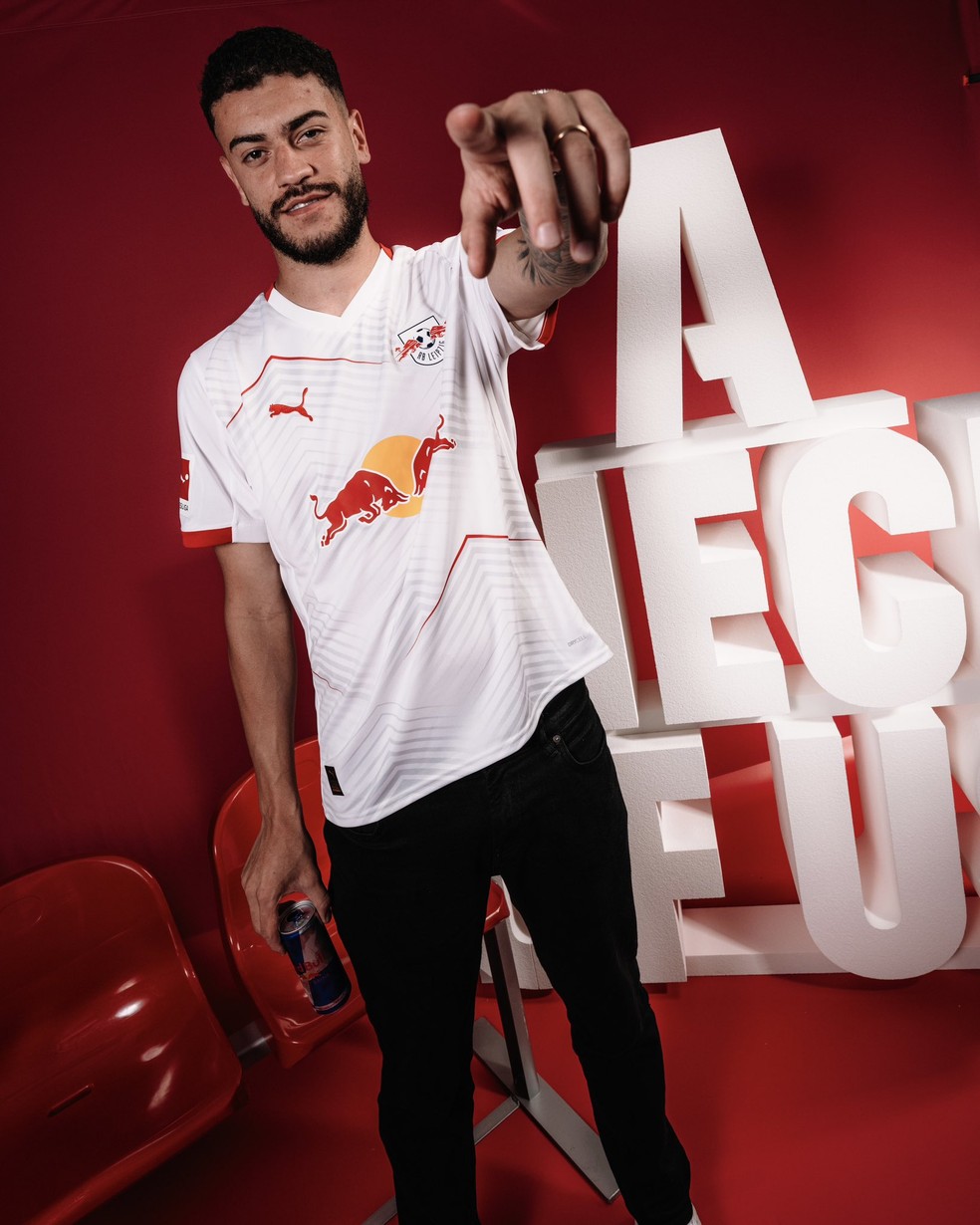 Rômulo é anunciado como reforço do RB Leipzig — Foto: Divulgação