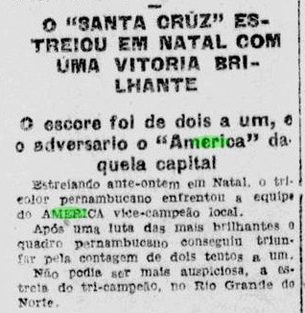 Decisão do acesso na Série D será no aniversário de 91 anos do primeiro Santa Cruz x América-RN