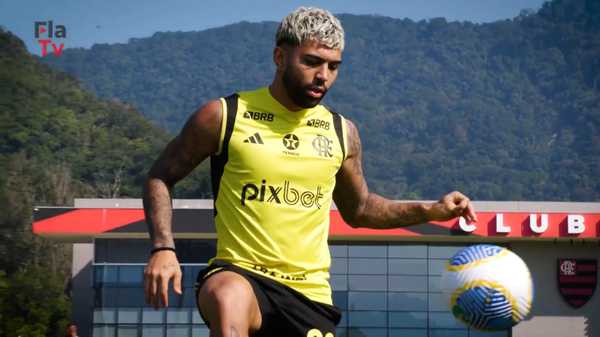 Gabigol confirmado no elenco do Flamengo para partida contra Fortaleza.