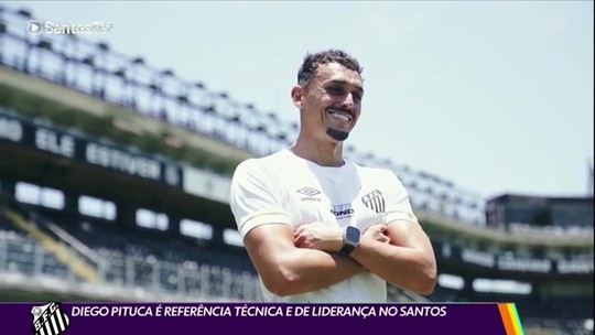 Diego Pituca é referênciapalpite aposta esportivatécnica e liderança no Santos - Programa: Globo Esporte SP 