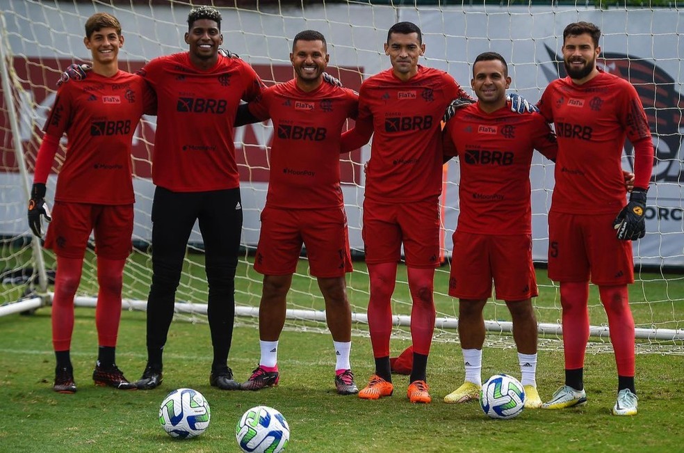 Léo Nannetti no primeiro treinamento com o profissional — Foto: Arquivo pessoal