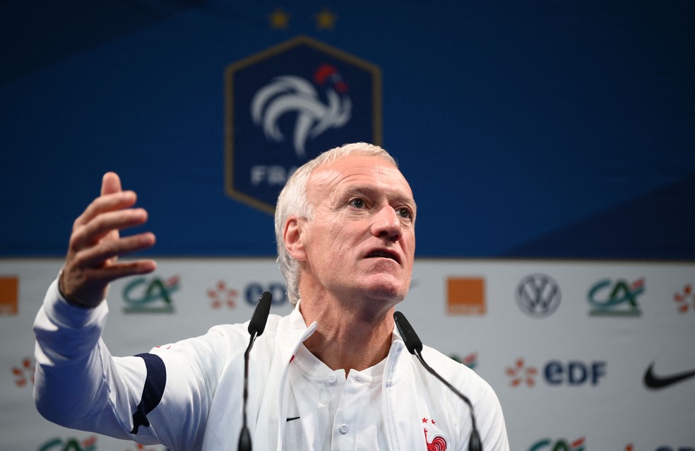 Didier Deschamps em entrevista coletiva