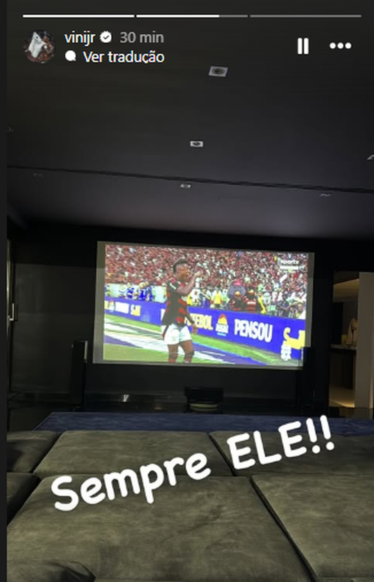 Vinícius Júnior comemora centésimo gol de Bruno Henrique no Flamengo: Sempre decisivo