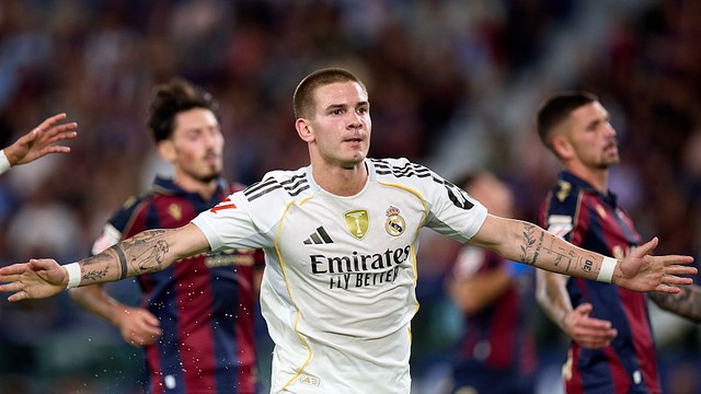 Franco Mastantuono faz o primeiro gol pelo Real Madrid contra o Levante