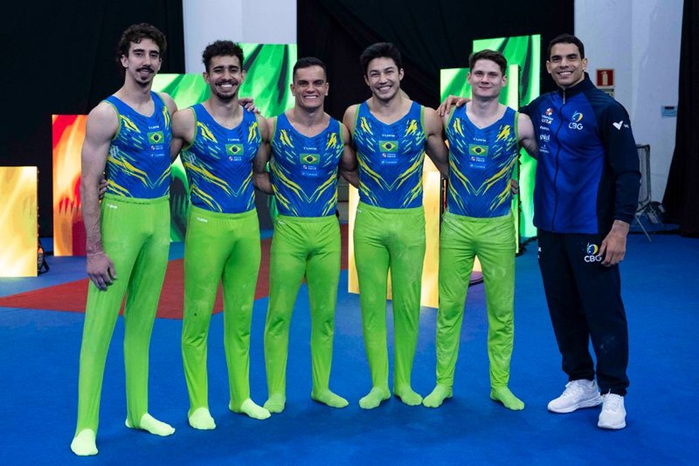Equipe masculina da ginástica artística — treino e preparação