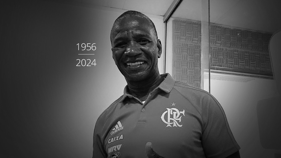 Adílio Flamengo luto — Foto: Editoria de Arte/Viviane Leão/GloboEsporte.com