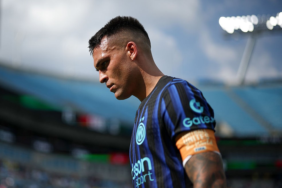 Lautaro Martínez criticou a atuação da Inter de Milão contra o Fluminense na Copa do Mundo — Foto: Getty Images