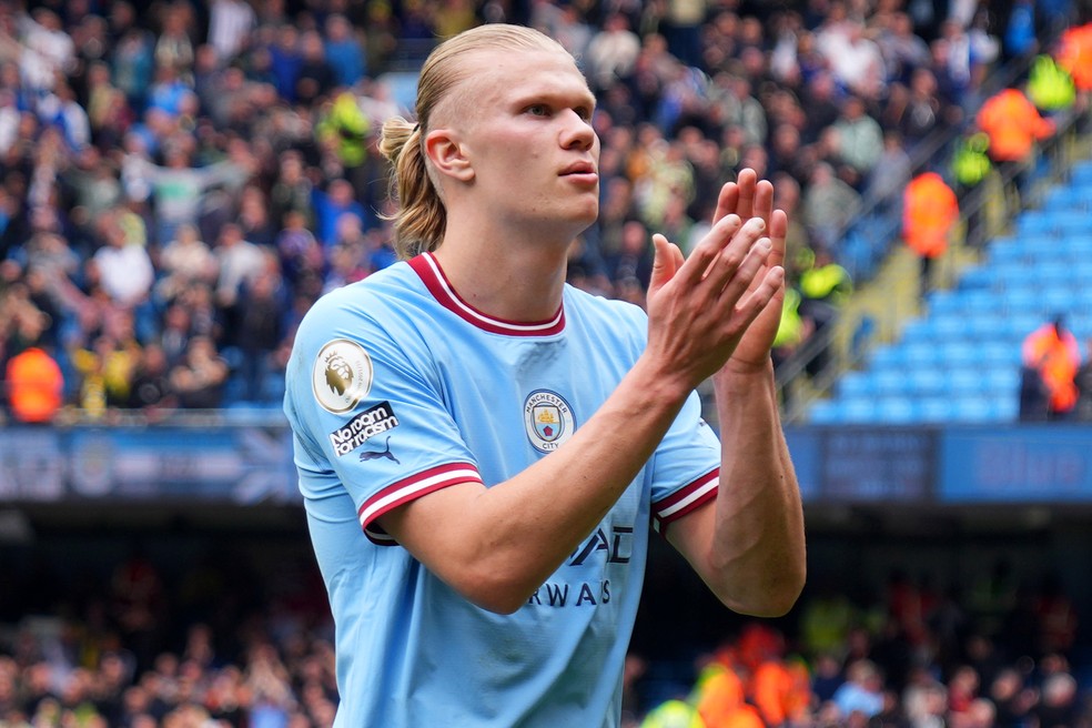 Haaland no Manchester City — Foto: gettyimages