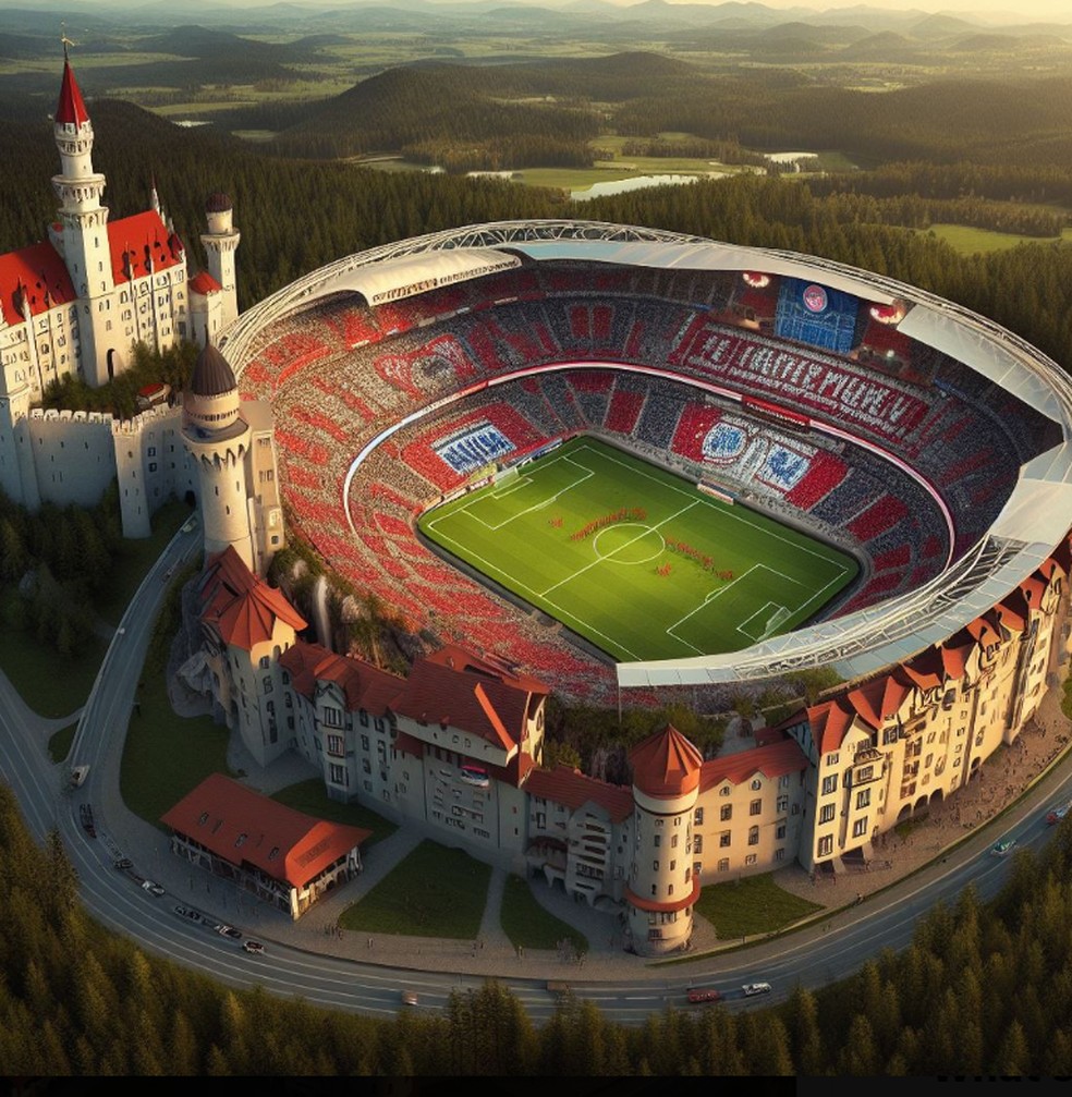 Bayern de Munique - Palacio de Neuschwanstein — Foto: Reprodução