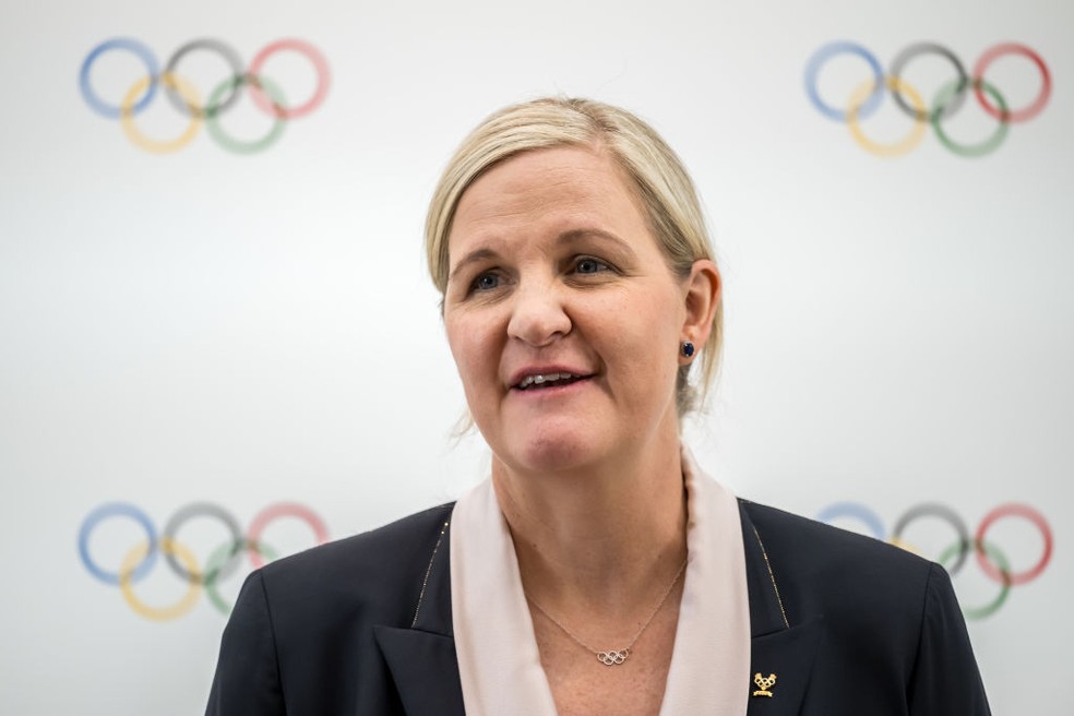 Kirsty Coventry, candidata à presidência do COI — Foto: getty Images