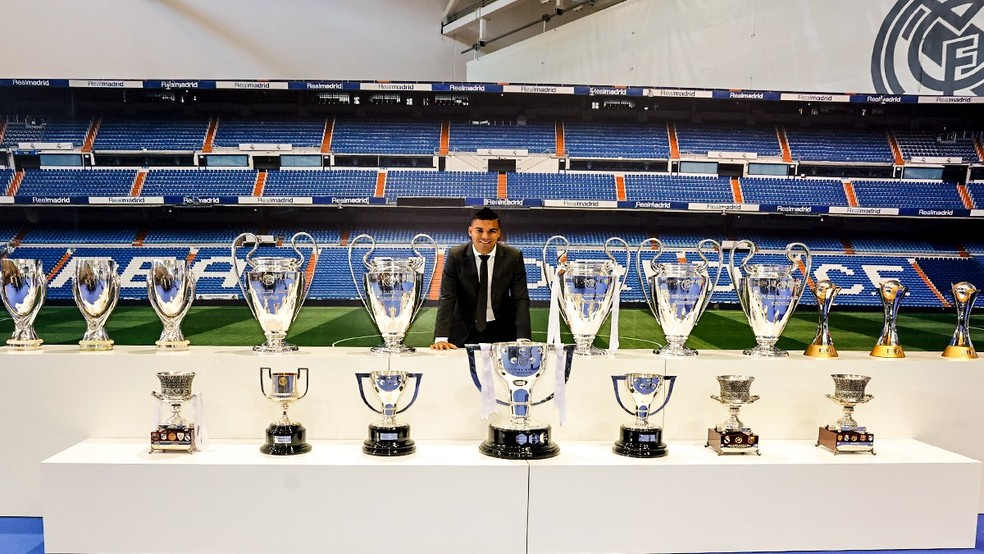 Casemiro foi multicampeão pelo Real Madrid — Foto: Divulgação / Real Madrid