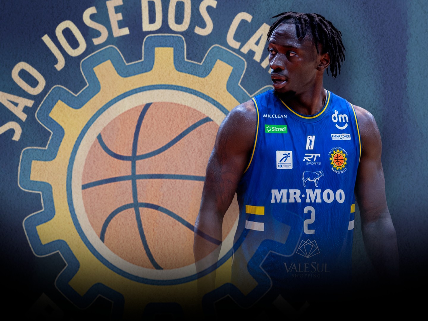 Jogador Manny Payton durante partida de basquete
