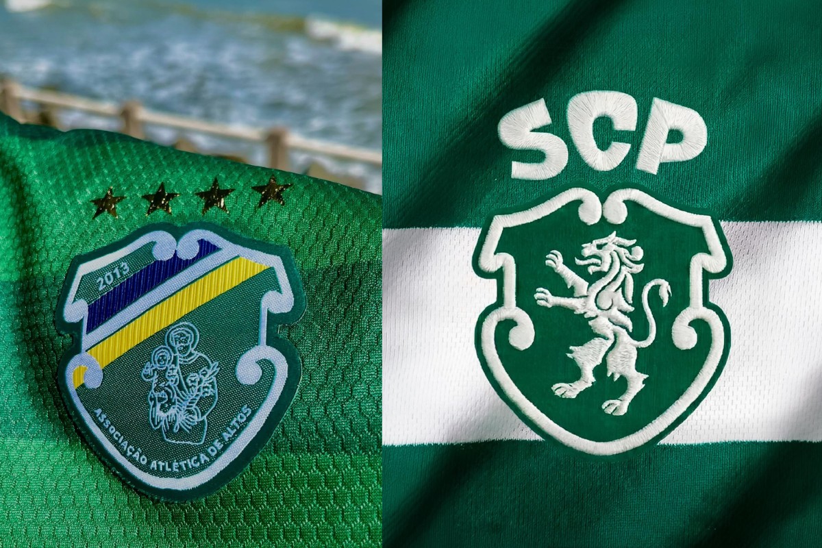 Sporting muda de escudo, e clube da Série D brinca com semelhança entre emblemas; compare