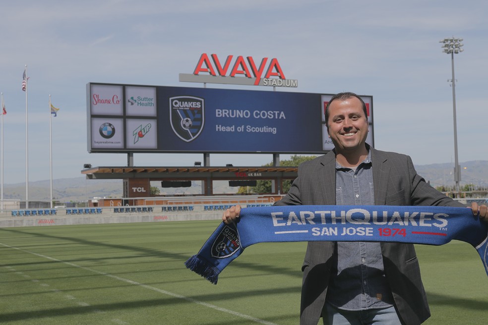 Bruno Costa, rondoniense, Chefe de Escotismo dos Terremotos de San Jose. — Foto: MLS/Divulgação