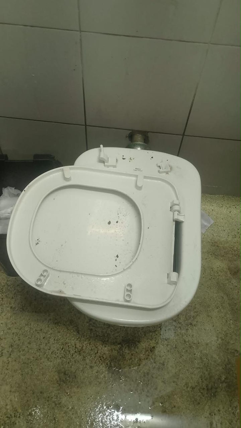 Banheiros depredados no Maracanã - Reprodução