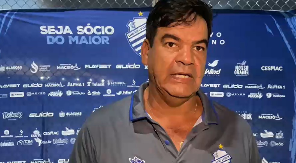 Moacir Júnior valorizou respeito do CSA na goleada em cima do CSE — Foto: Reprodução/CSA TV