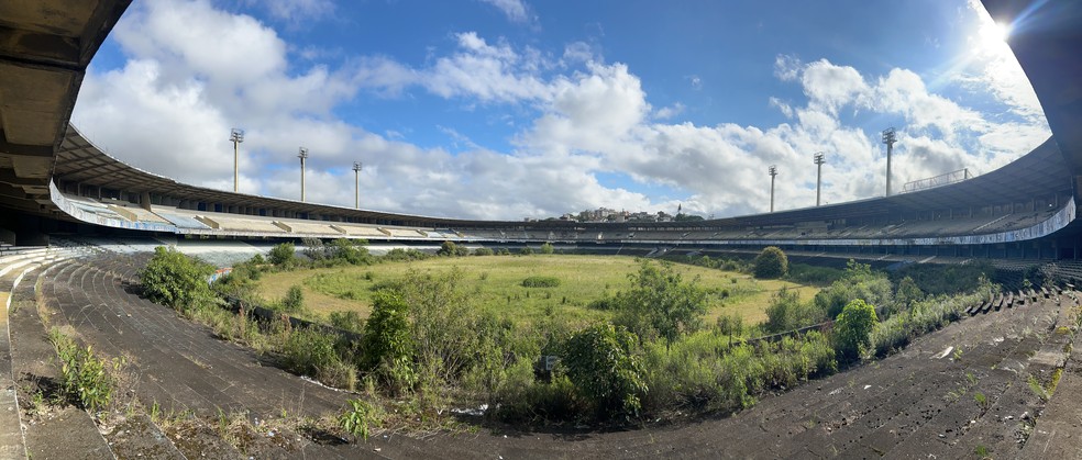 Como está o Olímpico por dentro em novembro de 2025 — Foto: Esther Fischborn / ge.globo