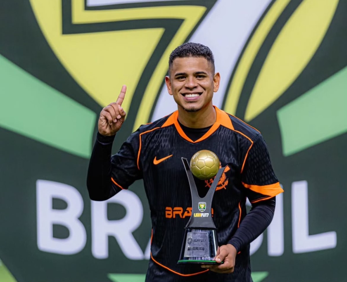 Pelo Corinthians, jogador de Cuiabá é artilheiro e campeão da Liga Nacional de Futebol 7