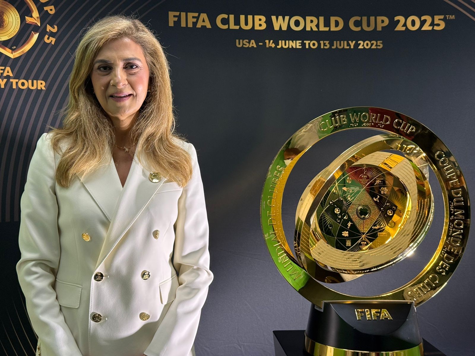 Palmeiras utilizará avião de Leila para transportar convocados ao torneio nos EUA.