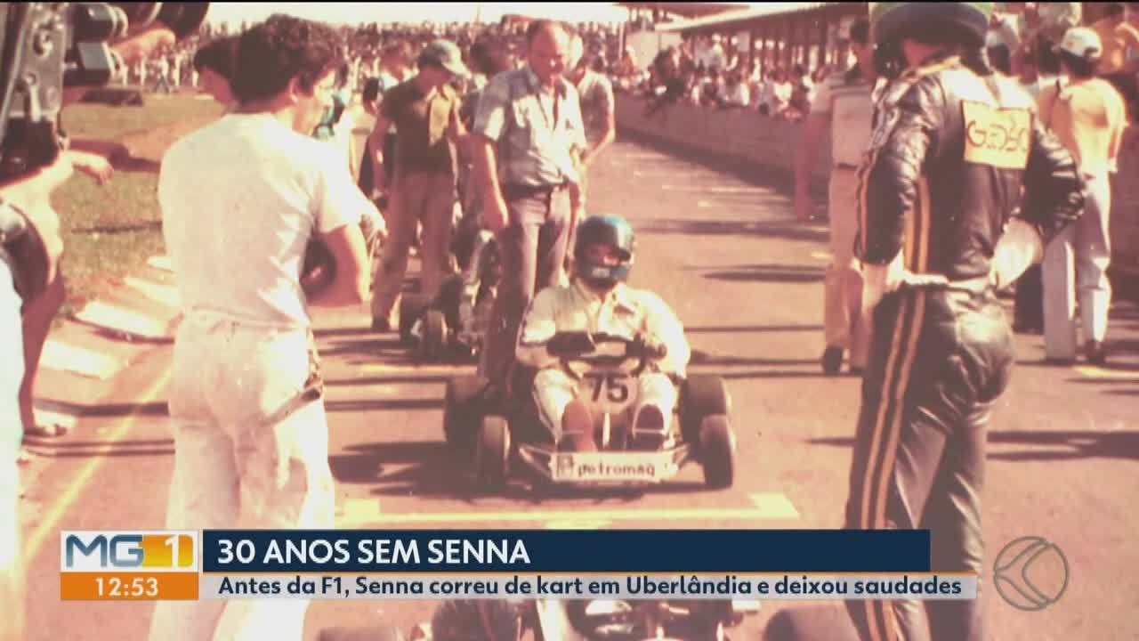 30 anos sem Senna: piloto correu duas vezes de kart e deu show em Uberlândia