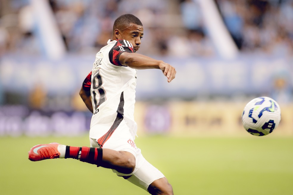 De la Cruz foi o jogador com mais desarmes pelo Flamengo — Foto: Adriano Fontes/Flamengo