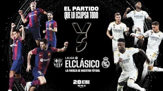 Barcelona x Real Madrid: LaLiga lança nova identidade para o clássico