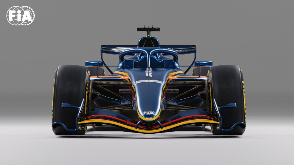 Conceito do carro da F1 2026 — Foto: FIA