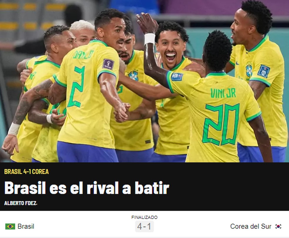 Imprensa francesa celebra retorno do jogo bonito do Brasil após 4 a 1  contra Coreia do Sul