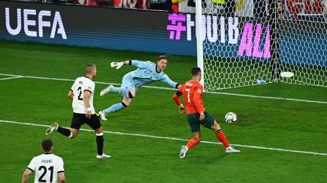 Cristiano Ronaldo marca para Portugal contra Alemanha pela Liga das Nações