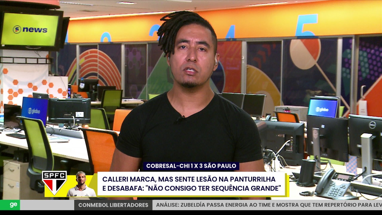 Luiz Teixeira sobre Calleri: 'Me estranhou depois do gol não ter sido substituído'