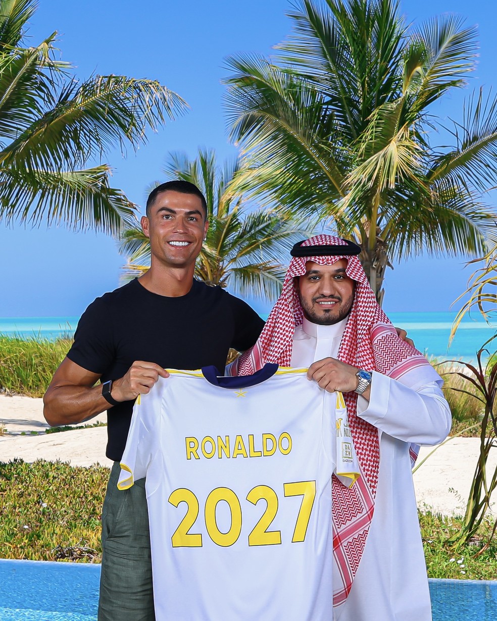 Cristiano Ronaldo renova contrato com Al-Nassr até 2027 — Foto: Getty Images