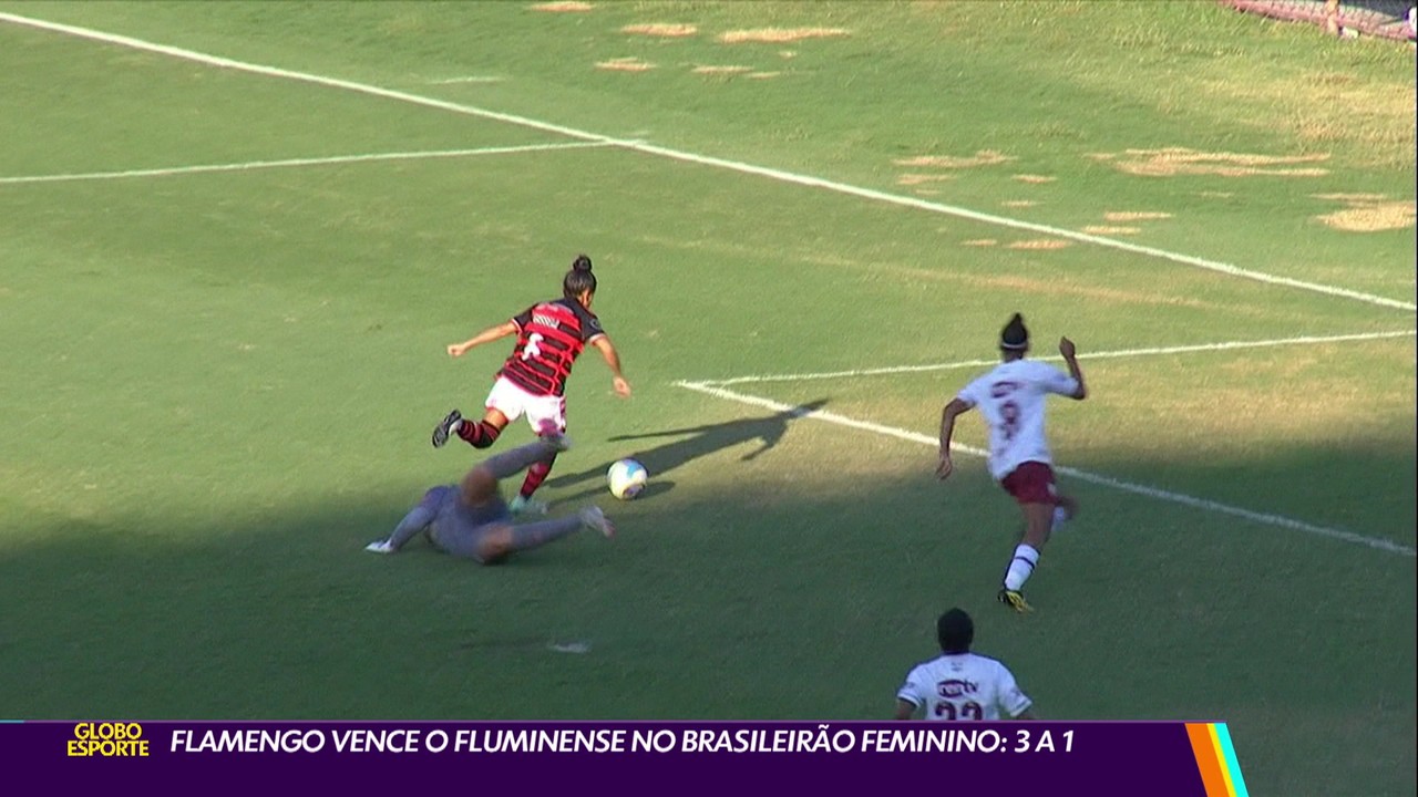 Flamengo vence o Fluminense no Brasileirão feminino: 3 a 1