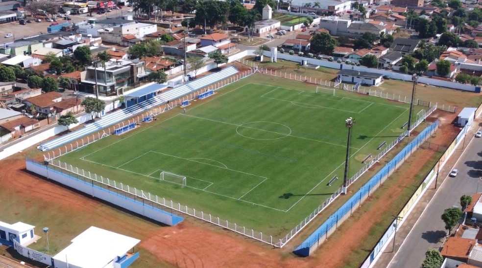 Estádio Jaime Guerra recebe o jogo desta tarde — Foto: Divulgação/Prefeitura de Nerópolis