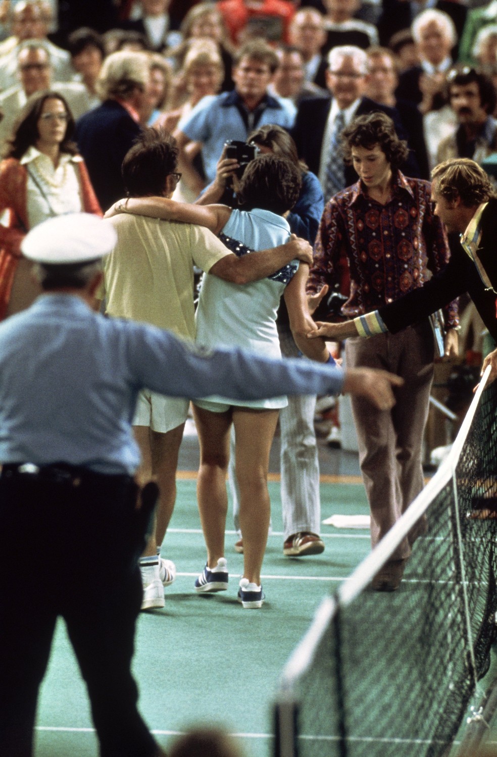 Bobby Riggs e Billie Jean King 1973 — Foto: Getty Images