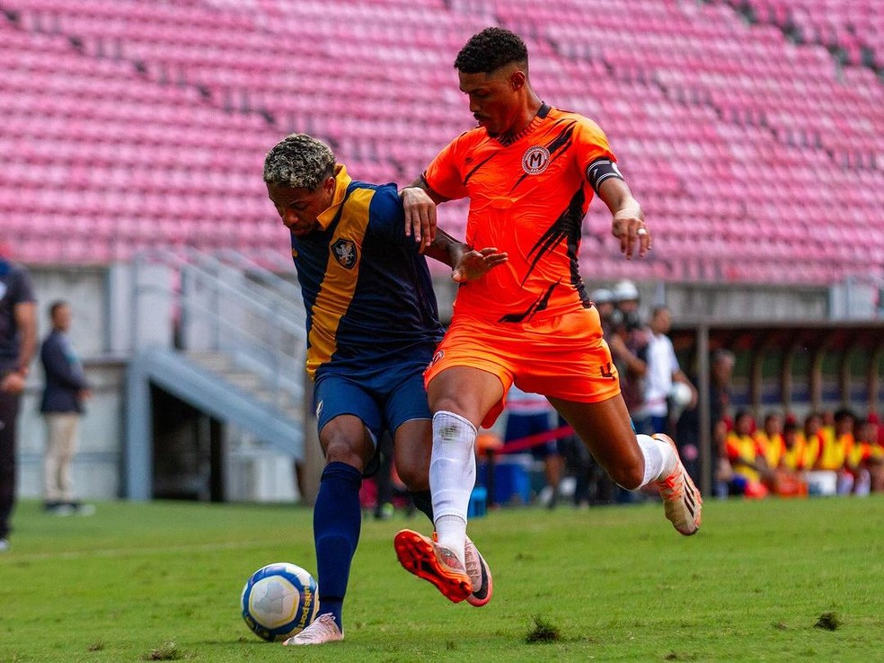 Time amazonense perdeu para o Retr&ocirc; por 2 a 0 no jogo de ida das oitavas de final da S&eacute;rie D &mdash; Foto: Luan Tavares / Retr&ocirc; FC