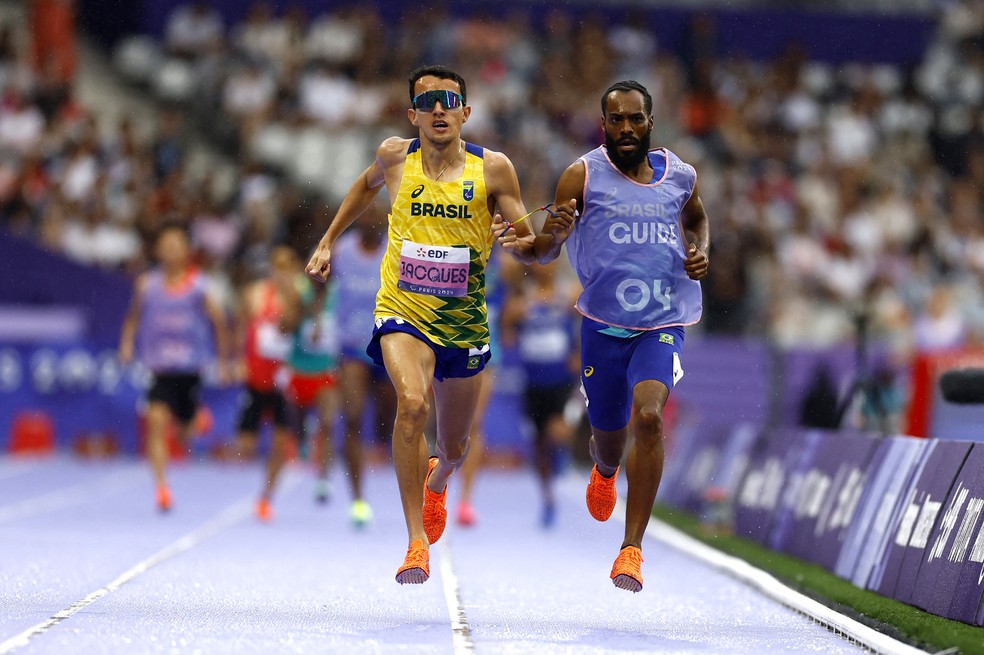 Yeltsin Jacques é bicampeão das Paralimpíadas — Foto: REUTERS/Stephanie Lecocq