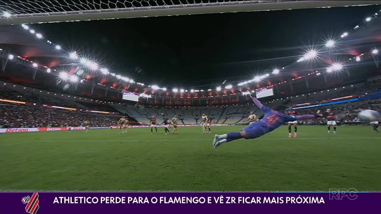 Athletico perde para o Flamengo e vê ZR ficar mais próxima